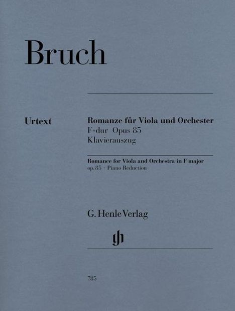 Max Bruch: Bruch,M.            :Romanze ...85 /U /Va,Klav /BR, Noten