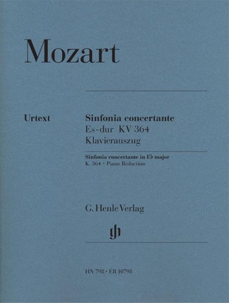 Wolfgang Amadeus Mozart: Mozart, W: Sinfonia concertante Es-dur KV 364, Noten