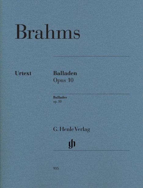 Brahms, Johannes - Balladen op. 10, Noten
