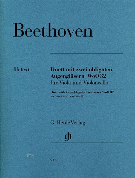 Ludwig van Beethoven: Duett mit zwei obligaten Augen, Noten