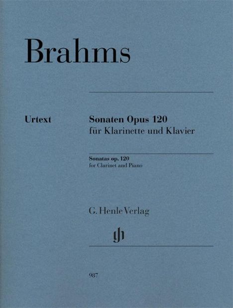 Sonaten op. 120 für Klavier und Klarinette, Noten