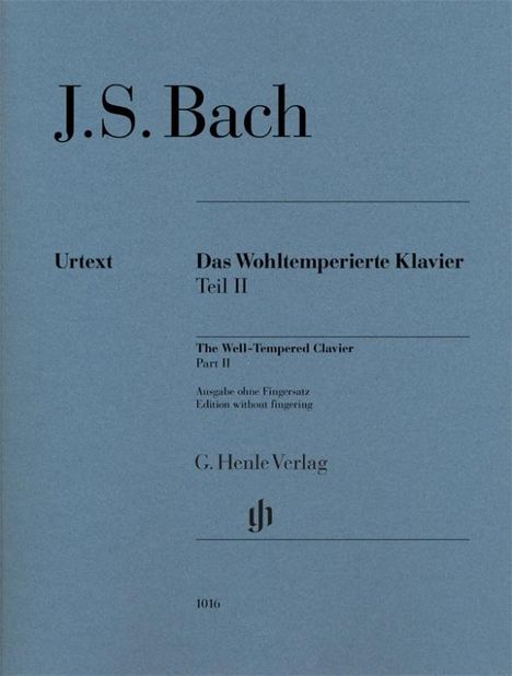 Bach, Johann Sebastian - Das Wohltemperierte Klavier Teil II BWV 870-893, Buch