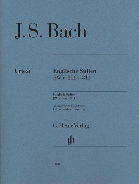 Bach, J: Englische Suiten BWV 806-811, Noten