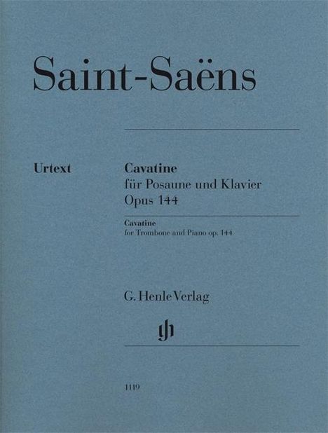 Camille Saint-Saens: Saint-Saens, C: Cavatine für Posaune und Klavier Opus 144, Noten