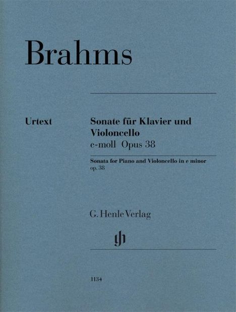 Johannes Brahms: Sonate für Klavier und Violoncello e-moll op.38, Noten