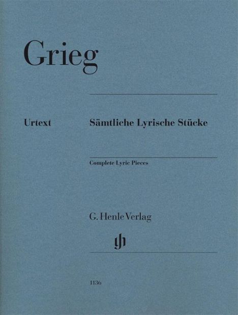 Edvard Grieg: Sämtliche Lyrische Stücke, Buch