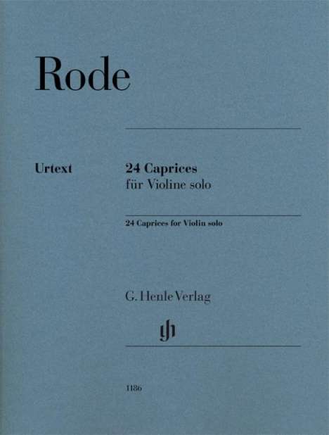 24 Caprices für Violine solo, Buch