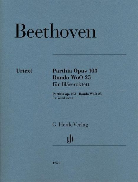 Ludwig van Beethoven: Parthia op. 103 und Rondo WoO 25 für Bläseroktett, Noten