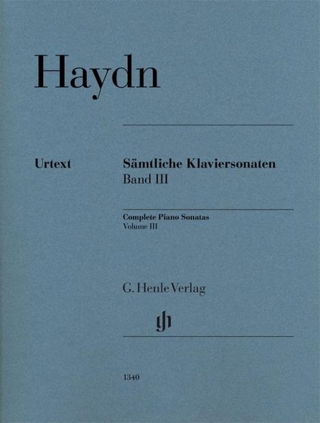 Haydn, Joseph - Sämtliche Klaviersonaten Band III, Buch