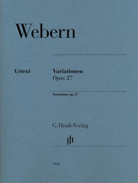 Anton Webern (1883-1945): Variationen op. 27, Buch