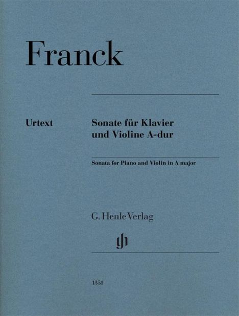 César Franck: Sonate für Klavier und Violine A-dur, Buch