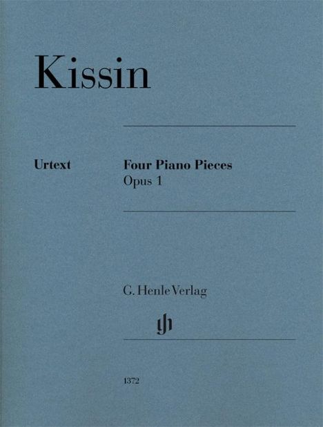 Evgeny Kissin (geb. 1971): Four Piano Pieces op. 1, Buch