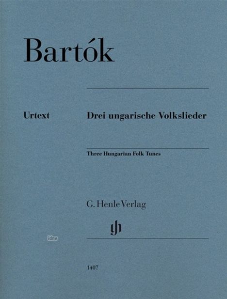 Bela Bartok: Drei ungarische Volkslieder, Noten