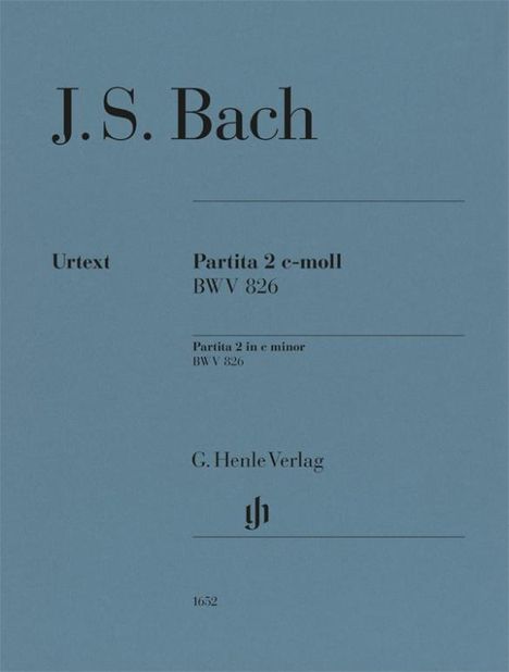 Johann Sebastian Bach - Partita Nr. 2 c-moll BWV 826, Buch