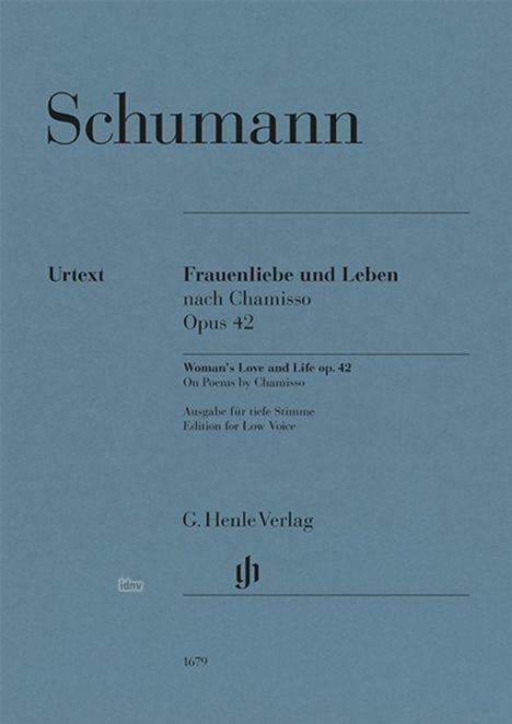Robert Schumann: Frauenliebe und Leben op. 42 tief, Noten