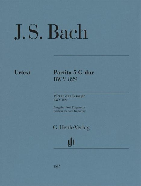 Johann Sebastian Bach - Partita Nr. 5 G-dur BWV 829, Buch