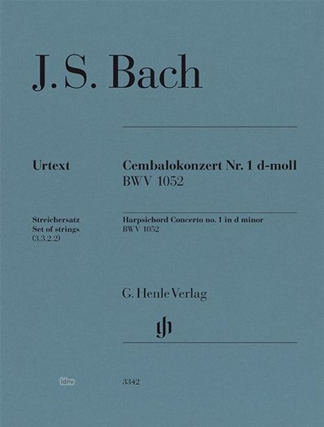 Johann Sebastian Bach: Cembalokonzert Nr. 1 d-moll BWV 1052, Noten