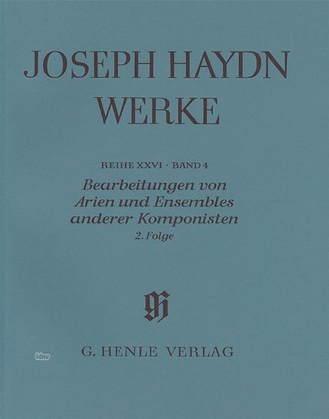 Joseph Haydn: Bearbeitungen von Arien und Szenen anderer Komponisten 2. Folge, Noten