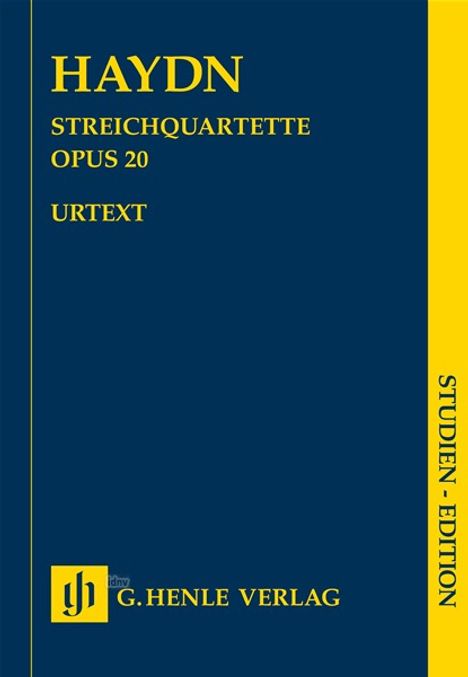 Joseph Haydn: Streichquartette op. 20 "Sonnenquartette", Noten