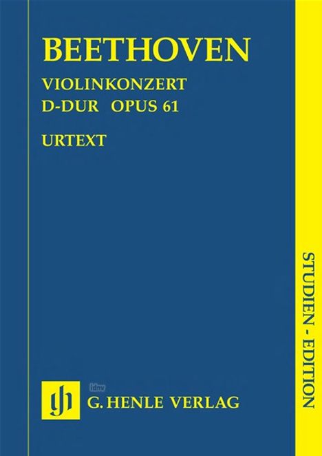 Violinkonzert D-Dur op.61, Klavierauszug, Studien-Edition, Noten