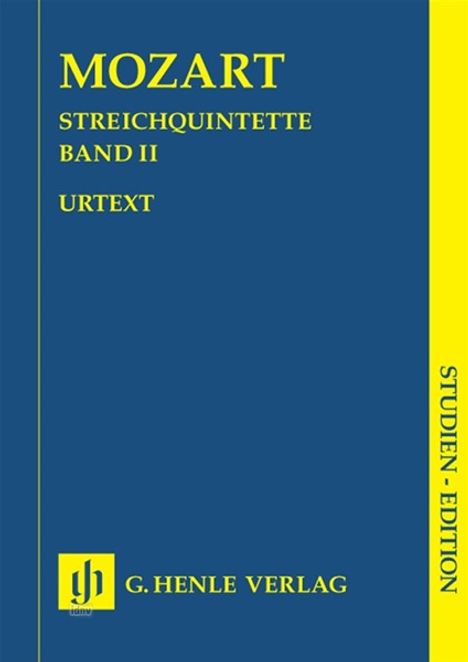 Wolfgang Amadeus Mozart: Streichquintette Band 2, Noten