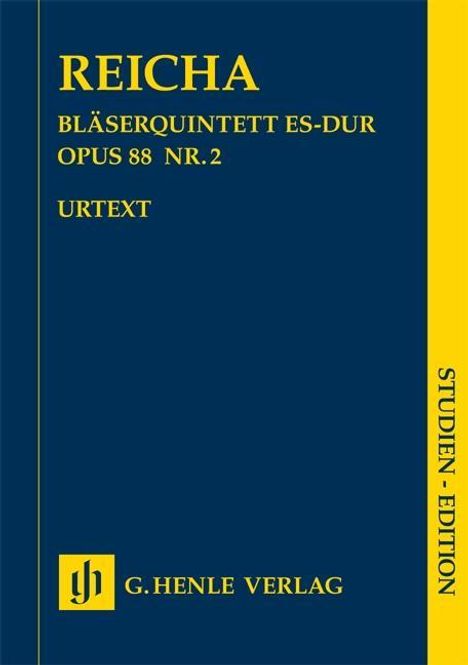 Anton Reicha: Bläserquintett Es-dur op. 88 Nr. 2, Noten