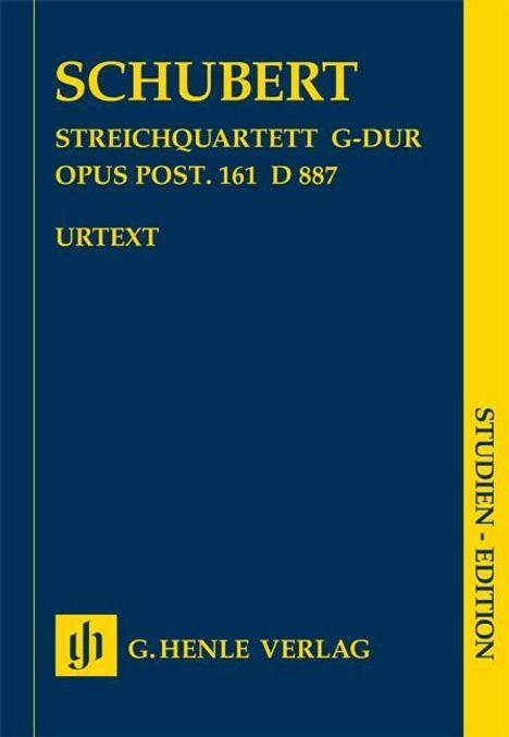 Schubert, F: Streichquartett G-dur op. post. 161 D 887, Noten