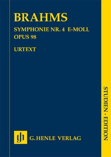 Symphonie Nr. 4 e-moll op. 98, Noten