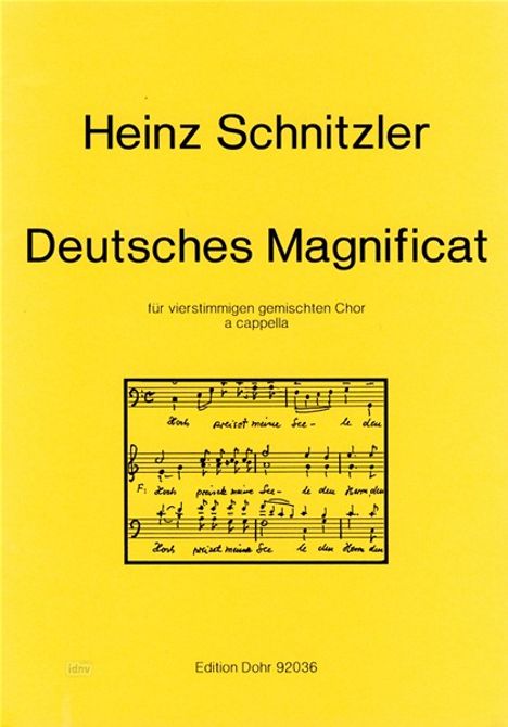 Heinz Schnitzler: Deutsches Magnificat, Noten