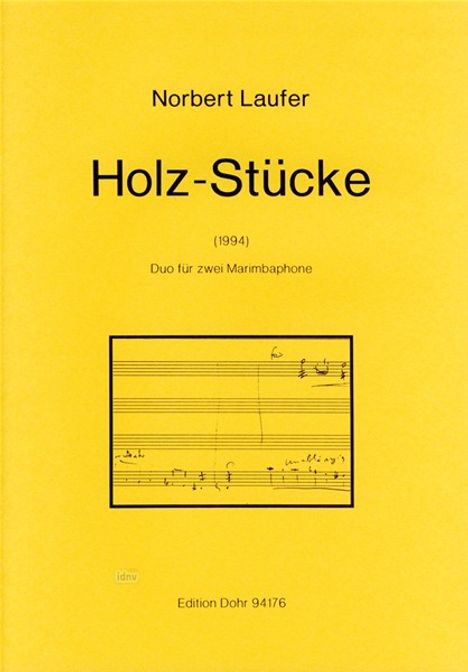 Norbert Laufer: Holz-Stücke, Noten