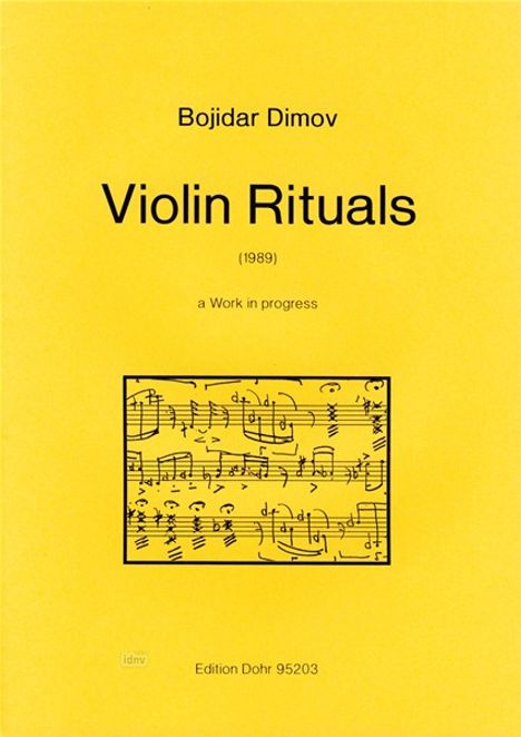 Bojidar Dimov: Violin rituals, Noten