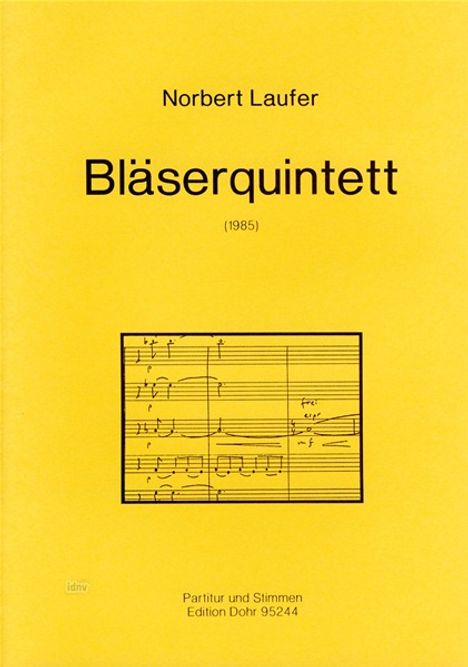Norbert Laufer: Bläserquintett, Noten