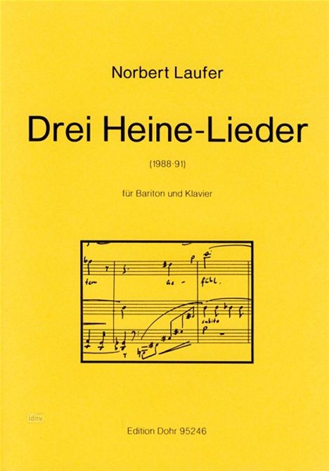 Drei Heine-Lieder, Noten