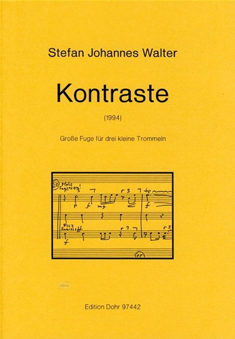 Stefan Johannes Walter: Kontraste, Noten