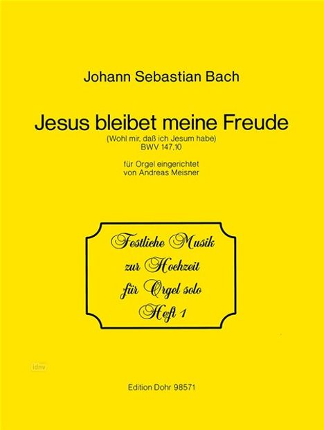 Johann Sebastian Bach: Jesus bleibet meine Freude / W, Noten