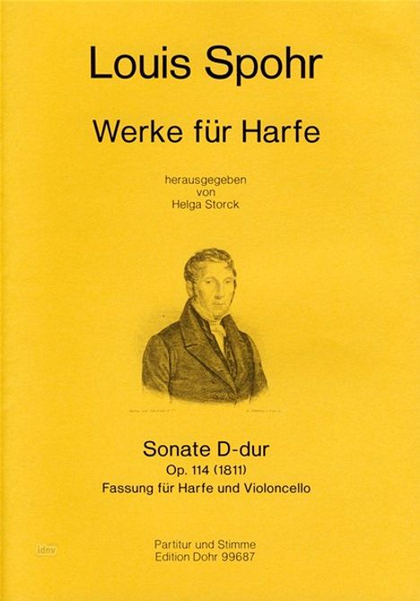 Louis Spohr: Sonate D-dur op. 114, Noten