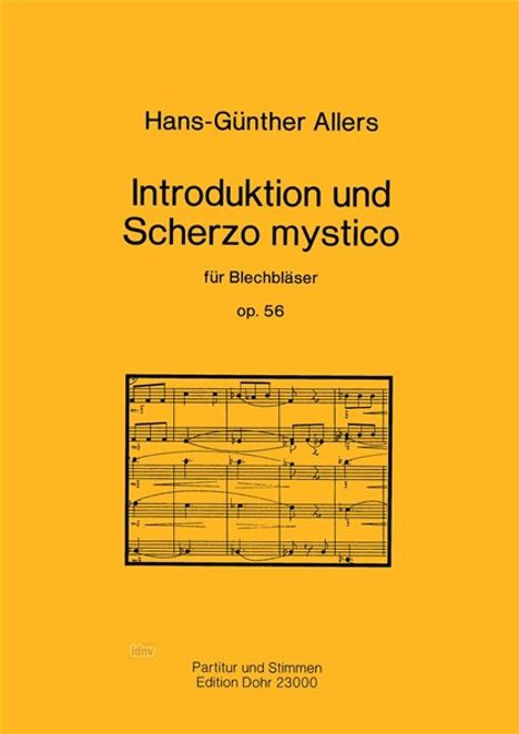 Hans Günther Allers: Introduktion und Scherzo mysti, Noten