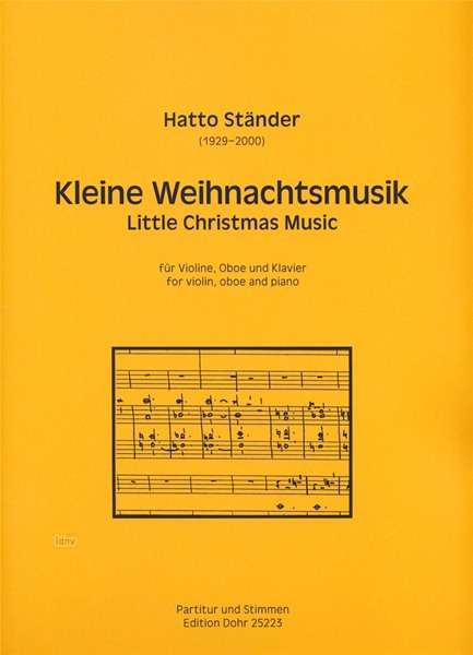 Hatto Ständer: Kleine Weihnachtsmusik für Violine, Oboe und Klavier (1943), Noten