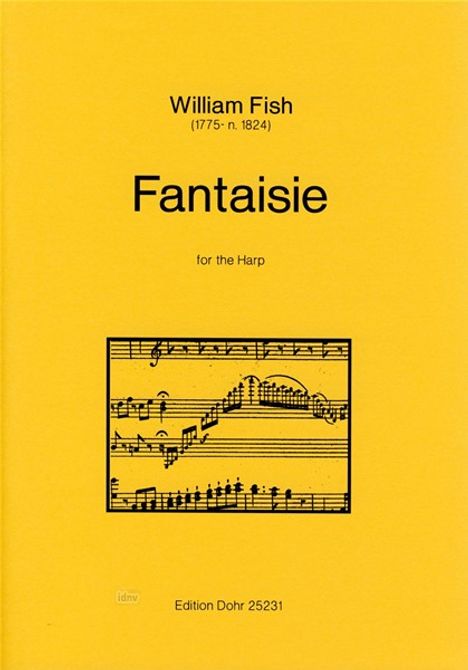 William Fish: Fantaisie for the Harp, Noten