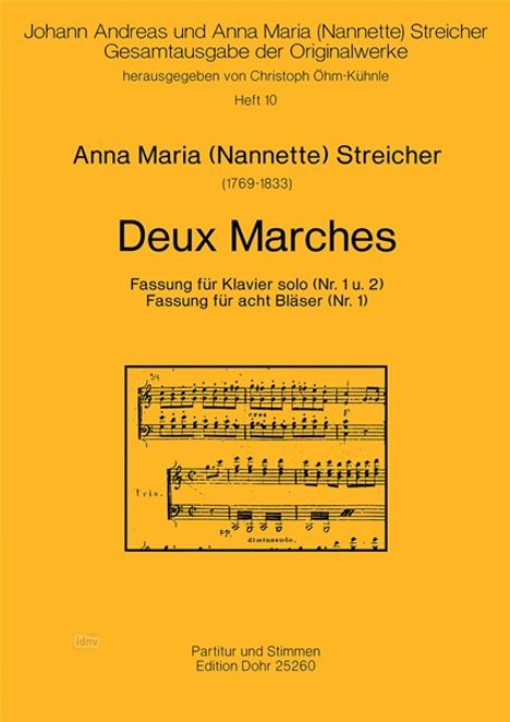 Anna Maria Streicher (Nannette): Deux Marches, Noten