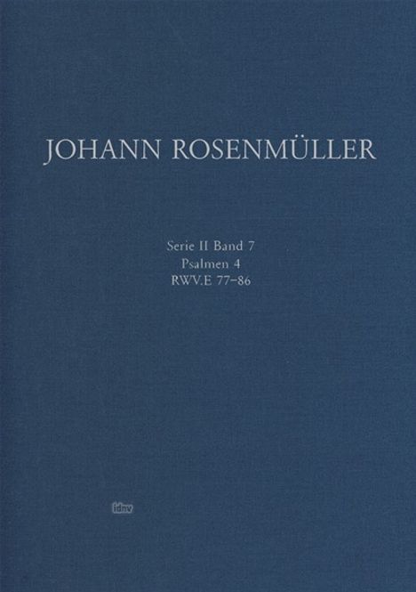 Johann Rosenmüller: Psalmen 4, Noten