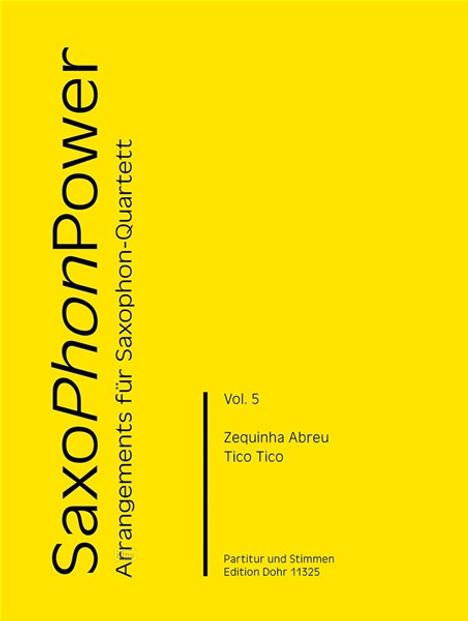 Zequinha de Abreu: Tico Tico, Noten