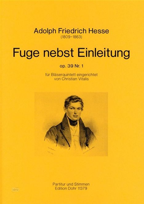 Adolph Hesse: Fuge nebst Einleitung Es-Dur o, Noten