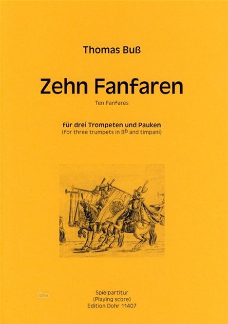 Thomas Buß: Zehn Fanfaren, Noten