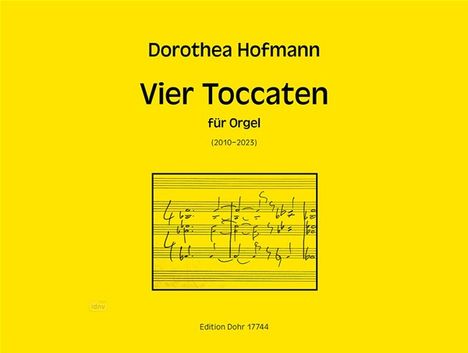 Dorothea Hofmann: Vier Toccten (2010-2023), Noten