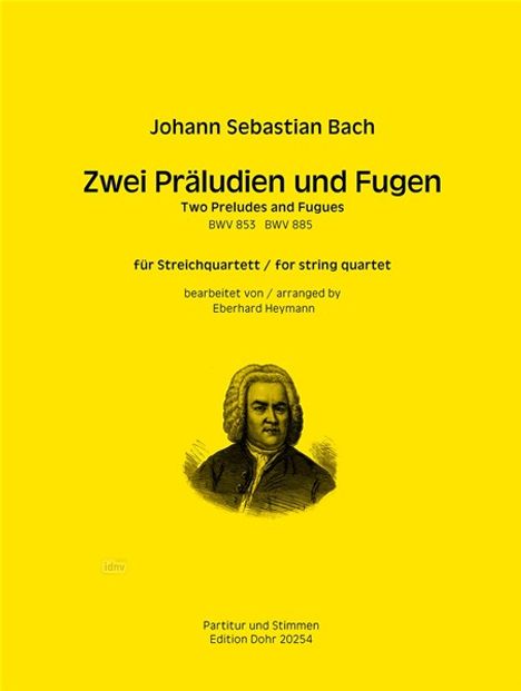 Johann Sebastian Bach: Zwei Präludien und Fugen, Noten