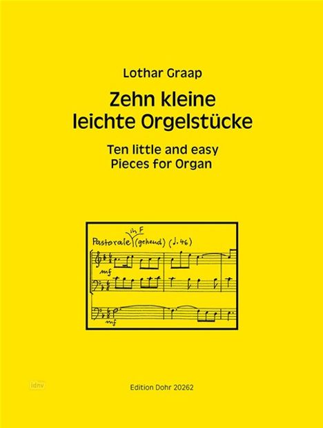 Lothar Graap: Zehn kleine leichte Orgelstücke, Noten