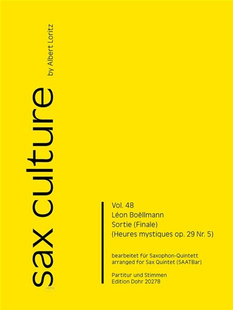 Leon Boellmann: Sortie (Finale) op. 29/5, Noten
