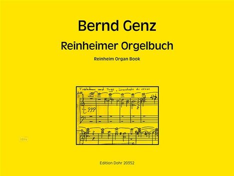 Bernd Genz: Reinheimer Orgelbuch, Noten