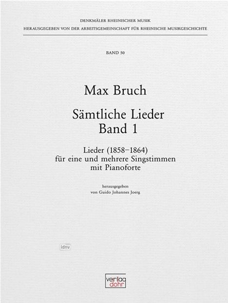 Sämtliche Lieder, Noten